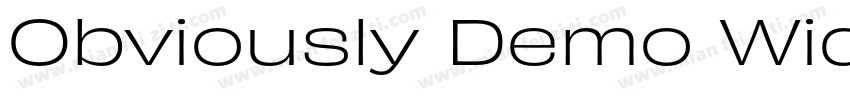 Obviously Demo Wide Semi字体转换